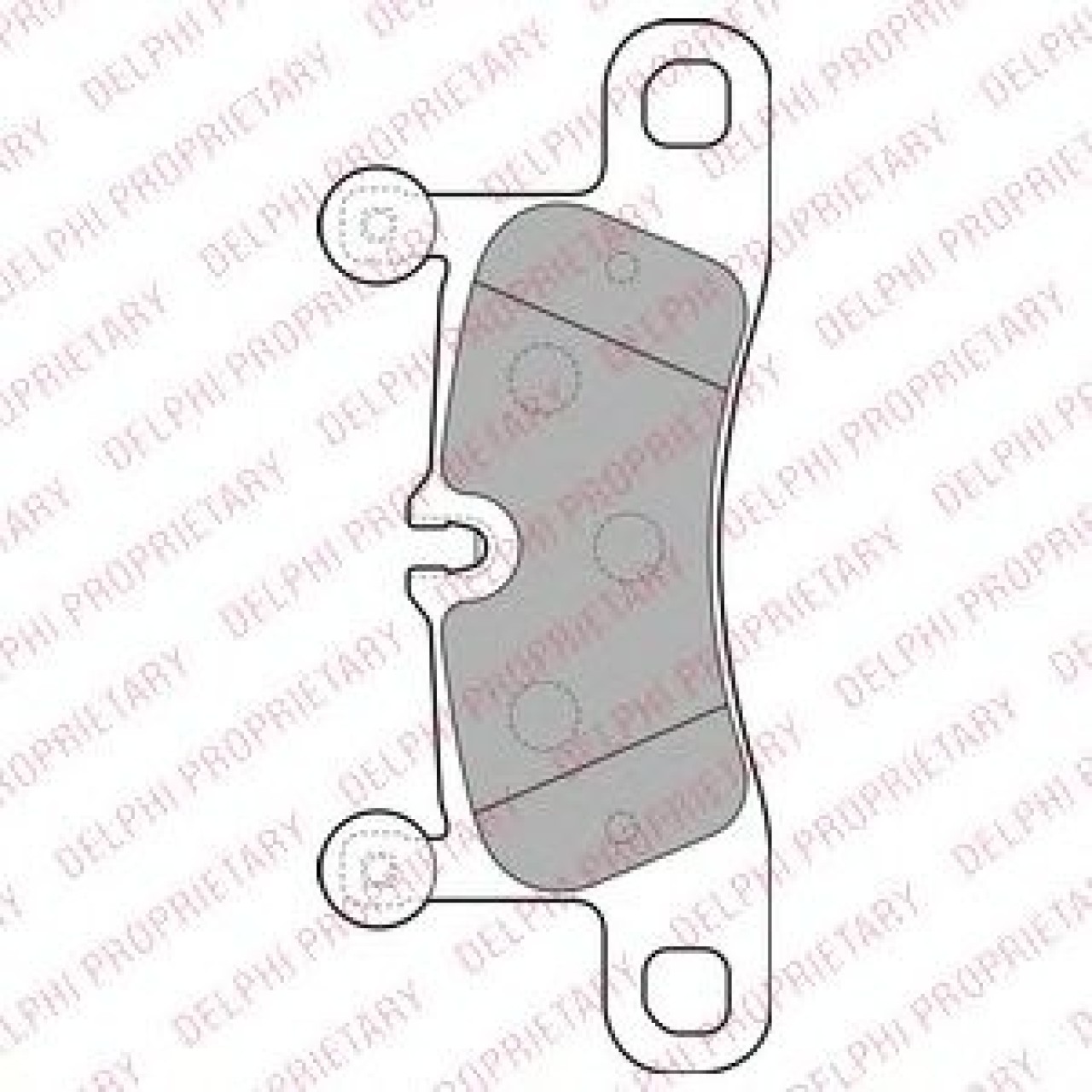 Set placute frana,frana disc VW TOUAREG (7P5) (2010 - 2016) DELPHI LP2233 piesa NOUA