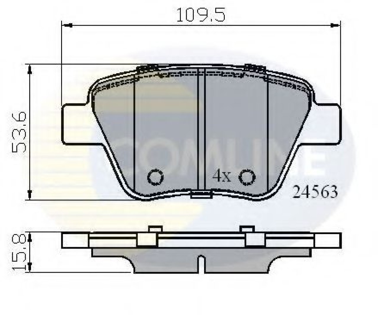 Set placute frana,frana disc VW TOURAN (1T3) (2010 - 2015) COMLINE CBP02022 piesa NOUA