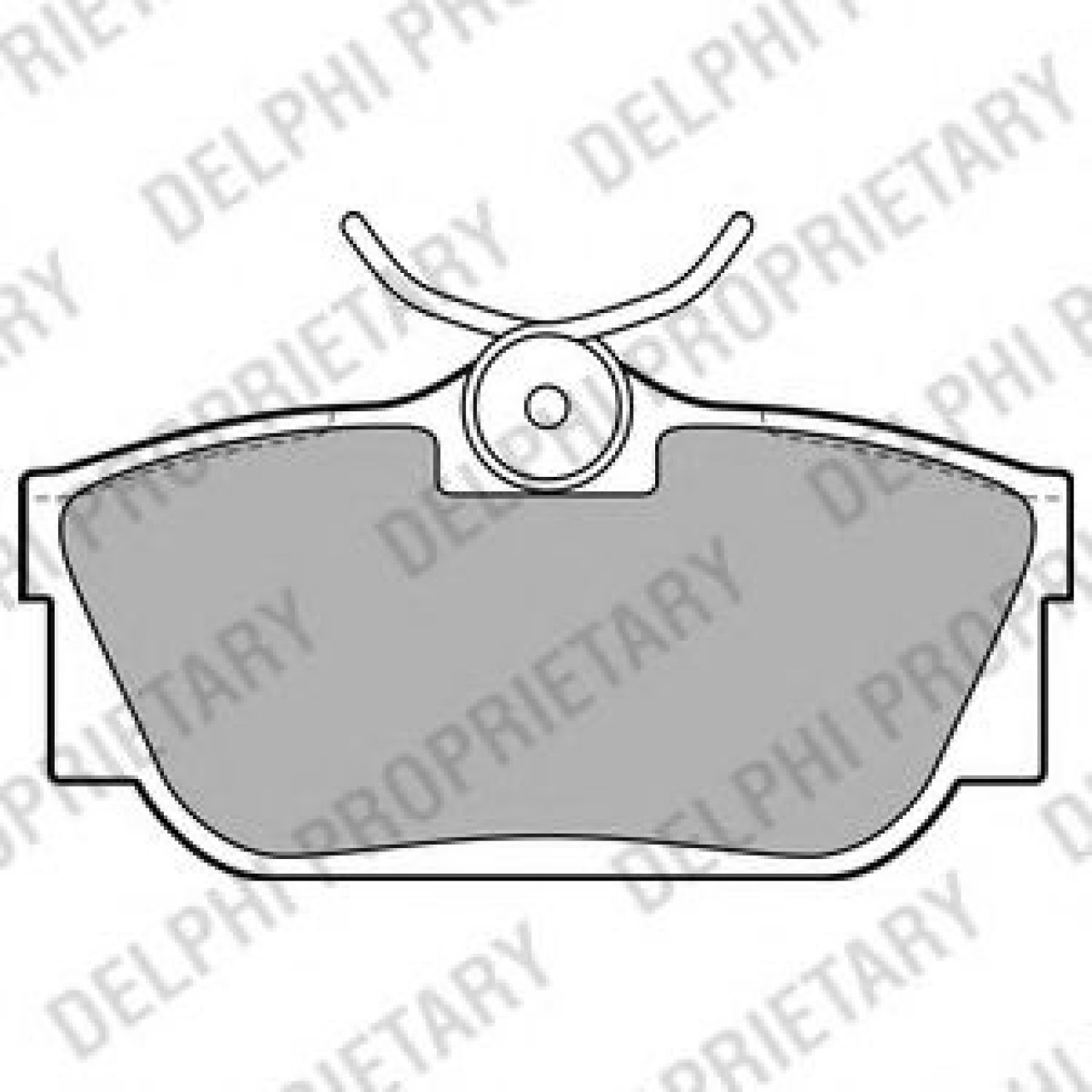 Set placute frana,frana disc VW TRANSPORTER IV bus (70XB, 70XC, 7DB, 7DW, 7DK) (1990 - 2003) DELPHI LP2019 piesa NOUA