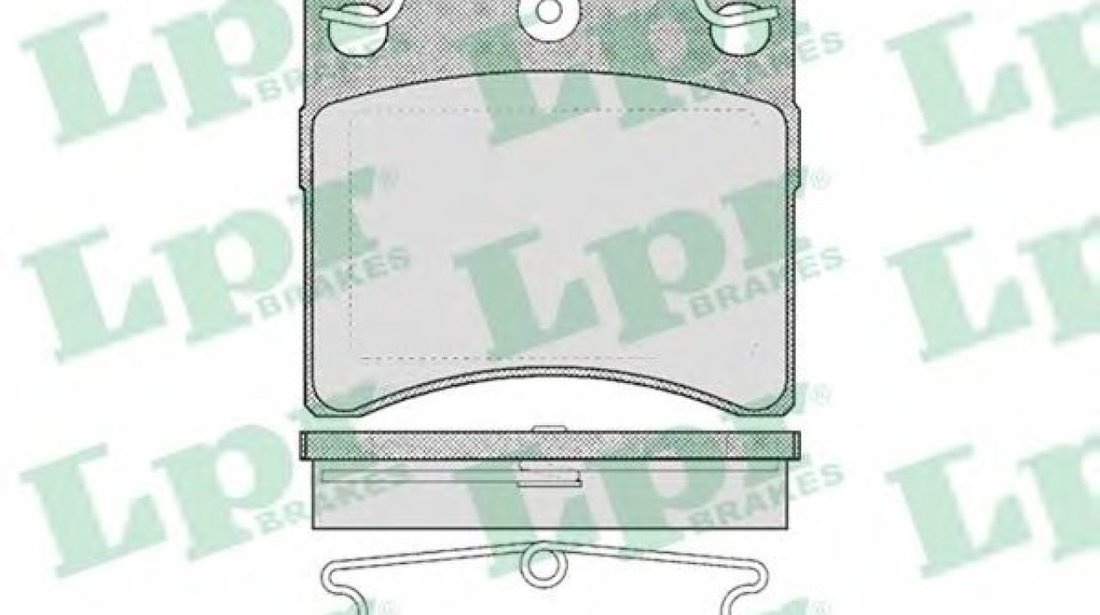 Set placute frana,frana disc VW TRANSPORTER IV caroserie (70XA) (1990 - 2003) LPR 05P437 piesa NOUA