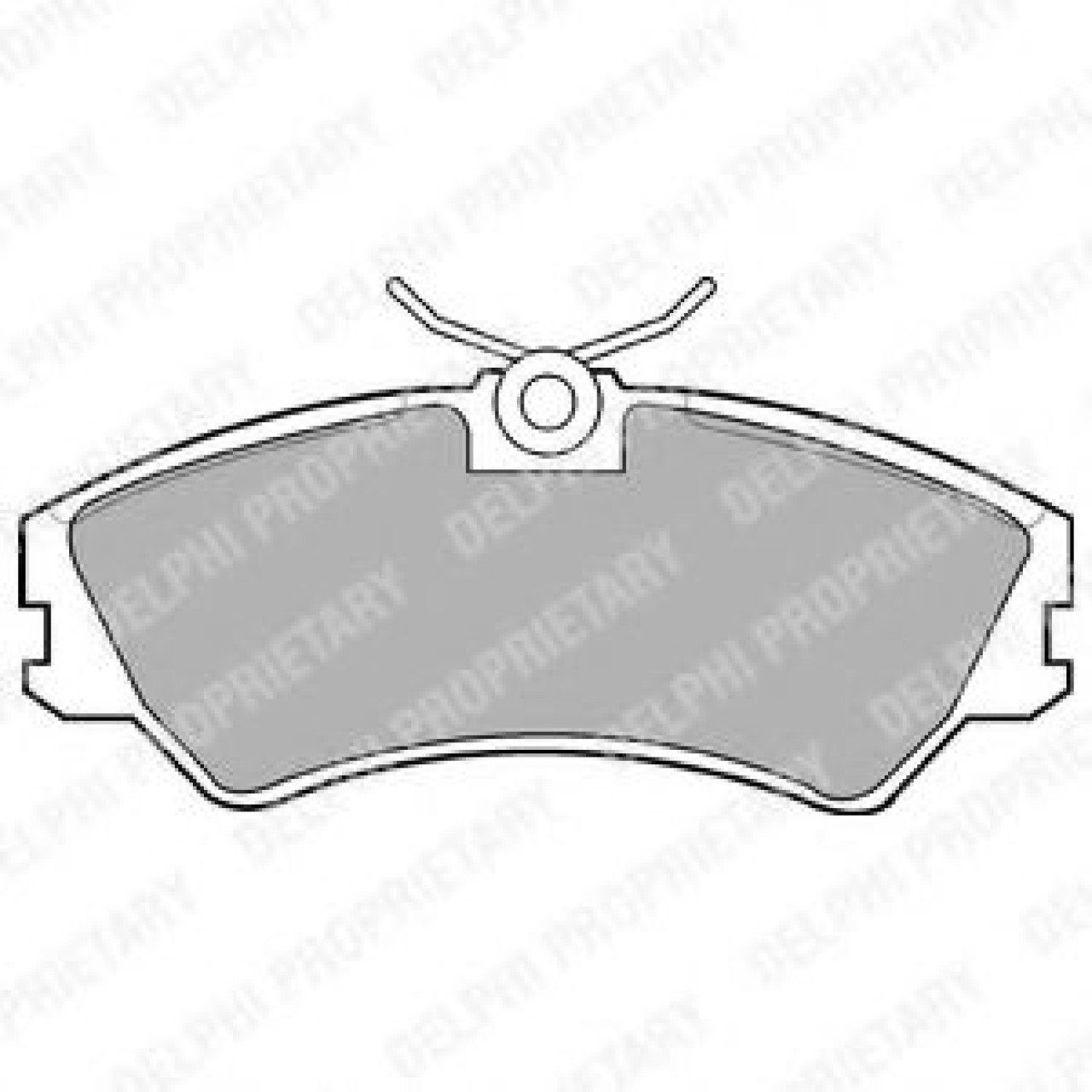 Set placute frana,frana disc VW TRANSPORTER IV bus (70XB, 70XC, 7DB, 7DW, 7DK) (1990 - 2003) DELPHI LP668 piesa NOUA