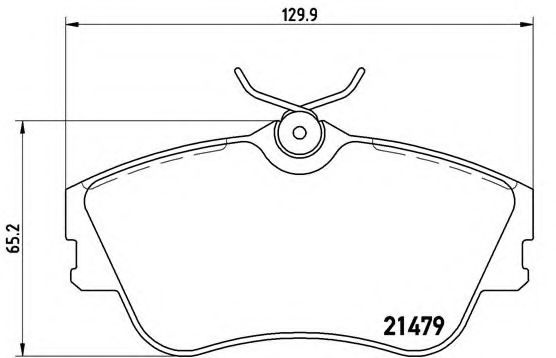 Set placute frana,frana disc VW TRANSPORTER IV bus (70XB, 70XC, 7DB, 7DW, 7DK) (1990 - 2003) BREMBO P 85 029 piesa NOUA