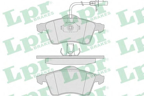 Set placute frana,frana disc VW TRANSPORTER IV caroserie (70XA) (1990 - 2003) LPR 05P787 piesa NOUA