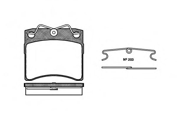 Set placute frana,frana disc VW TRANSPORTER IV platou / sasiu (70XD) (1990 - 2003) REMSA 0385.00 piesa NOUA