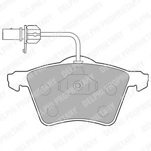 Set placute frana,frana disc VW TRANSPORTER IV bus (70XB, 70XC, 7DB, 7DW, 7DK) (1990 - 2003) DELPHI LP1529 piesa NOUA