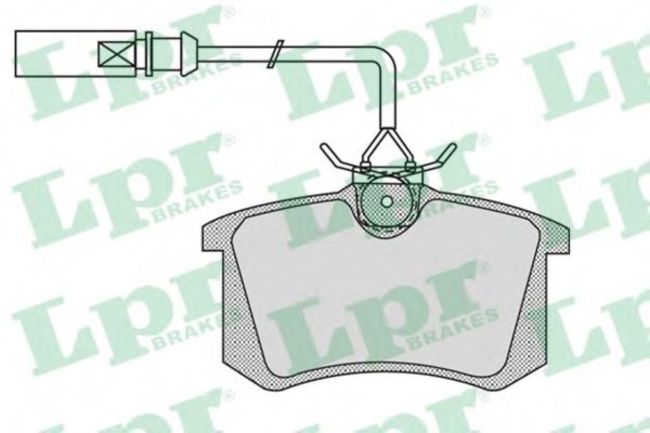 Set placute frana,frana disc VW TRANSPORTER IV platou / sasiu (70XD) (1990 - 2003) LPR 05P980 piesa NOUA
