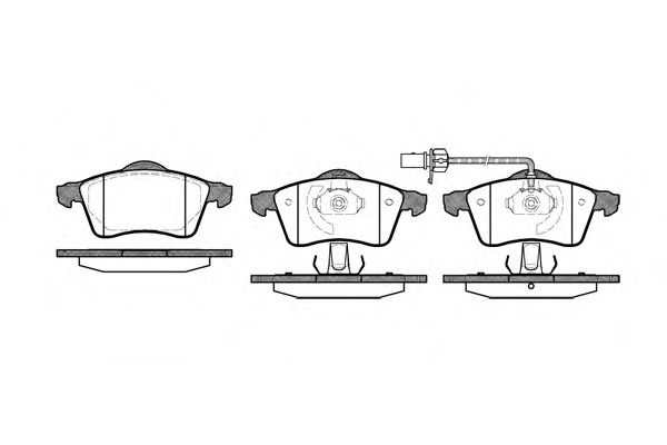 Set placute frana,frana disc VW TRANSPORTER IV platou / sasiu (70XD) (1990 - 2003) REMSA 0618.01 piesa NOUA