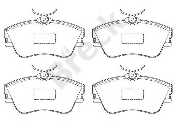 Set placute frana,frana disc VW TRANSPORTER IV bus (70XB, 70XC, 7DB, 7DW, 7DK) (1990 - 2003) Break 21479 00 703 00 piesa NOUA