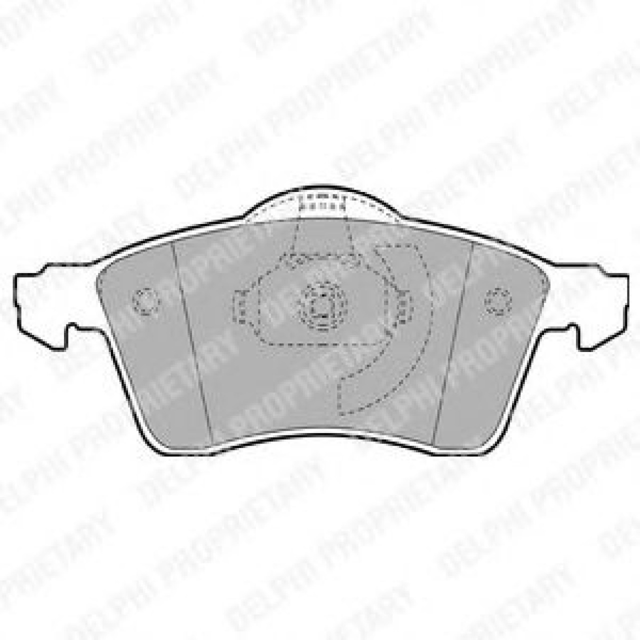 Set placute frana,frana disc VW TRANSPORTER IV platou / sasiu (70XD) (1990 - 2003) DELPHI LP1092 piesa NOUA