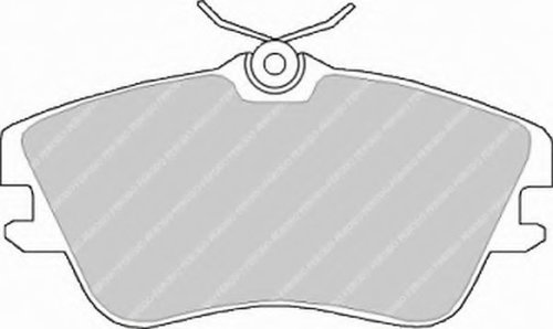 Set placute frana,frana disc VW TRANSPORTER IV bus (70XB, 70XC, 7DB, 7DW, 7DK) (1990 - 2003) FERODO ...