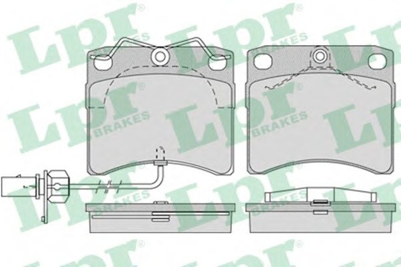 Set placute frana,frana disc VW TRANSPORTER IV platou / sasiu (70XD) (1990 - 2003) LPR 05P984 piesa NOUA