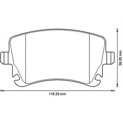 Set placute frana,frana disc VW TRANSPORTER V bus (7HB, 7HJ, 7EB, 7EJ, 7EF, 7EG, 7HF, 7EC) (2003 - 2016) JURID 573220JC piesa NOUA