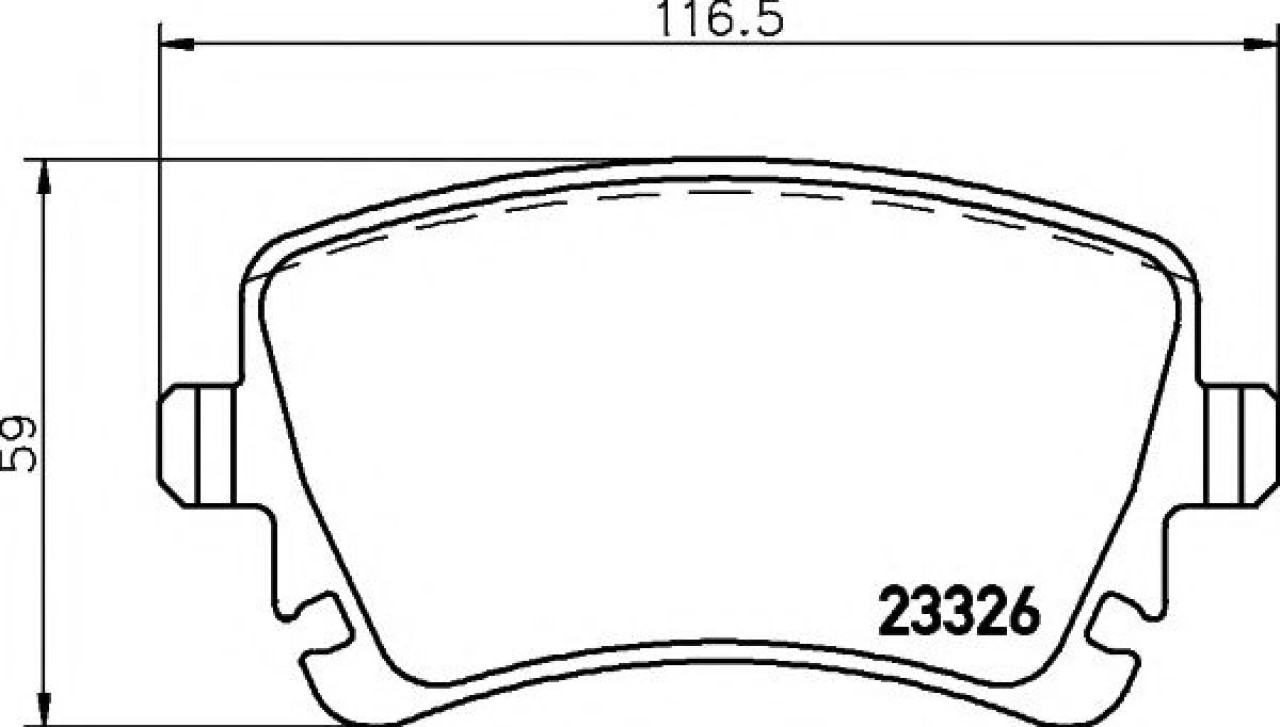 Set placute frana,frana disc VW TRANSPORTER V platou / sasiu (7JD, 7JE, 7JL, 7JY, 7JZ, 7FD) (2003 - 2016) TEXTAR 2332602 piesa NOUA