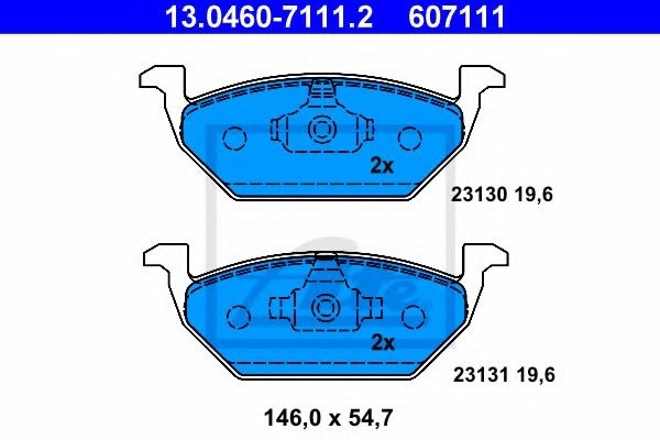Set placute frana,frana disc VW UP (2011 - 2016) ATE 13.0460-7111.2 piesa NOUA