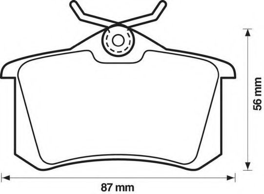 Set placute frana,frana disc VW VENTO (1H2) (1991 - 1998) JURID 571361J piesa NOUA