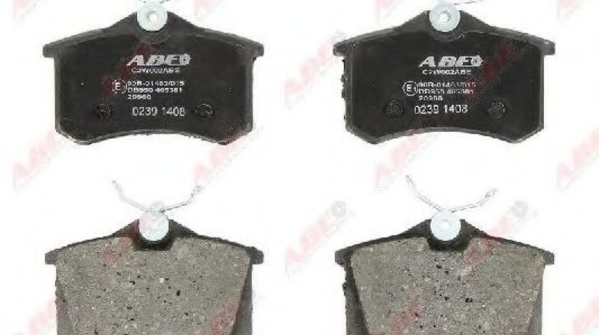 Set placute frana,frana disc VW VENTO (1H2) (1991 - 1998) ABE C2W002ABE produs NOU