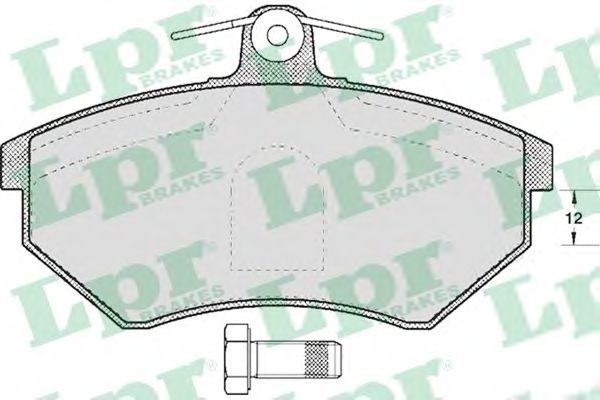 Set placute frana,frana disc VW VENTO (1H2) (1991 - 1998) LPR 05P613 piesa NOUA