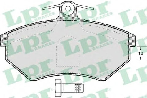Set placute frana,frana disc VW VENTO (1H2) (1991 - 1998) LPR 05P613 piesa NOUA