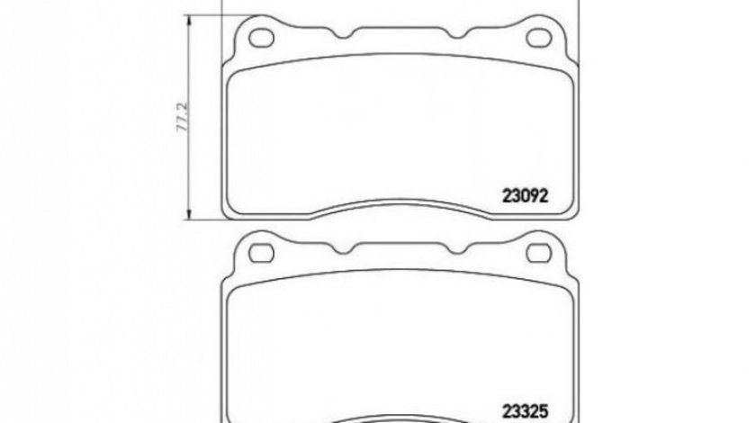 Set placute frana Honda CIVIC IX (FK) 2012-2016 #2 066632