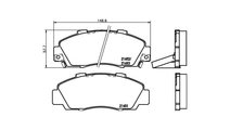 Set placute frana Honda CIVIC Mk V hatchback (EJ, ...