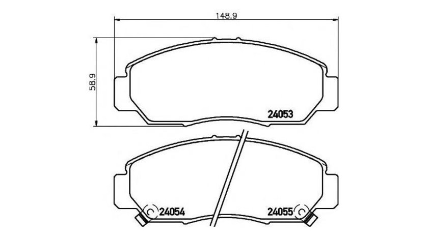 Set placute frana Honda FR-V (BE) 2004-2016 #2 06450S7AE00