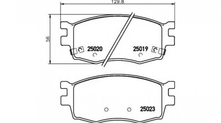 Set placute frana Hyundai i20 (GB) 2014-2016 #2 0986494139