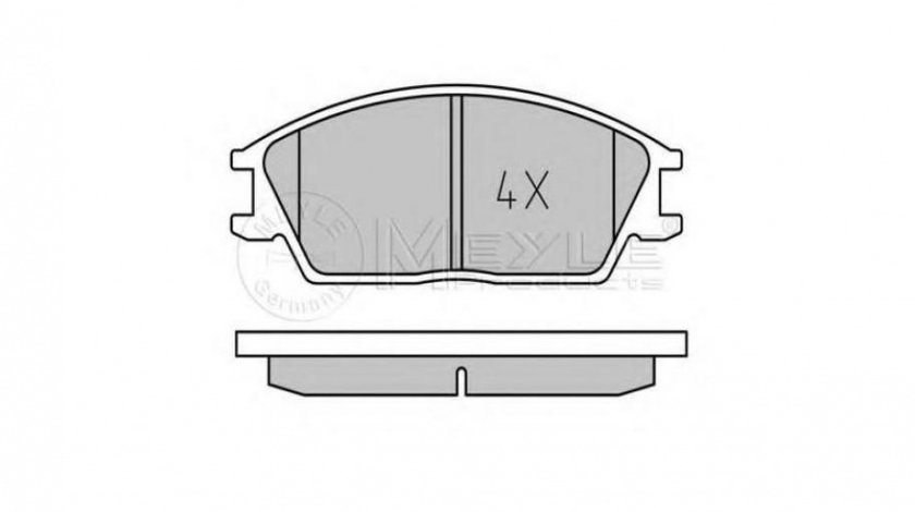 Set placute frana Hyundai PONY (X-2) 1989-1995 #2 0252101214W