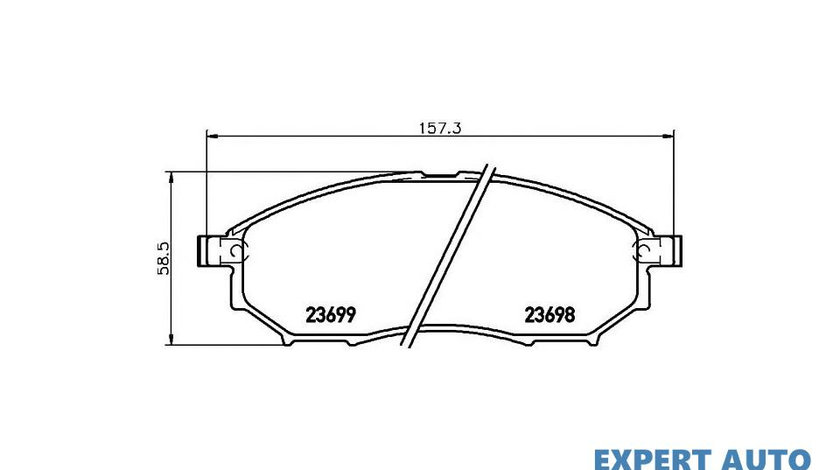 Set placute frana INFINITI Q60 (2013->) #2 2369803