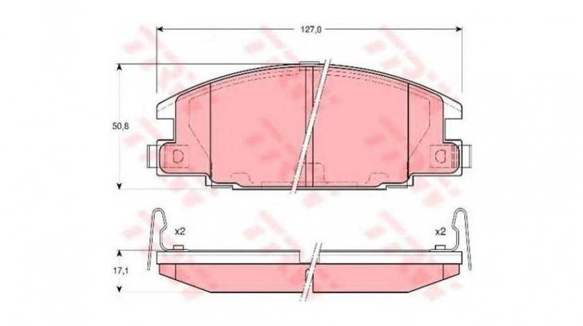 Set placute frana Isuzu KB 1990-2003 #2 023824