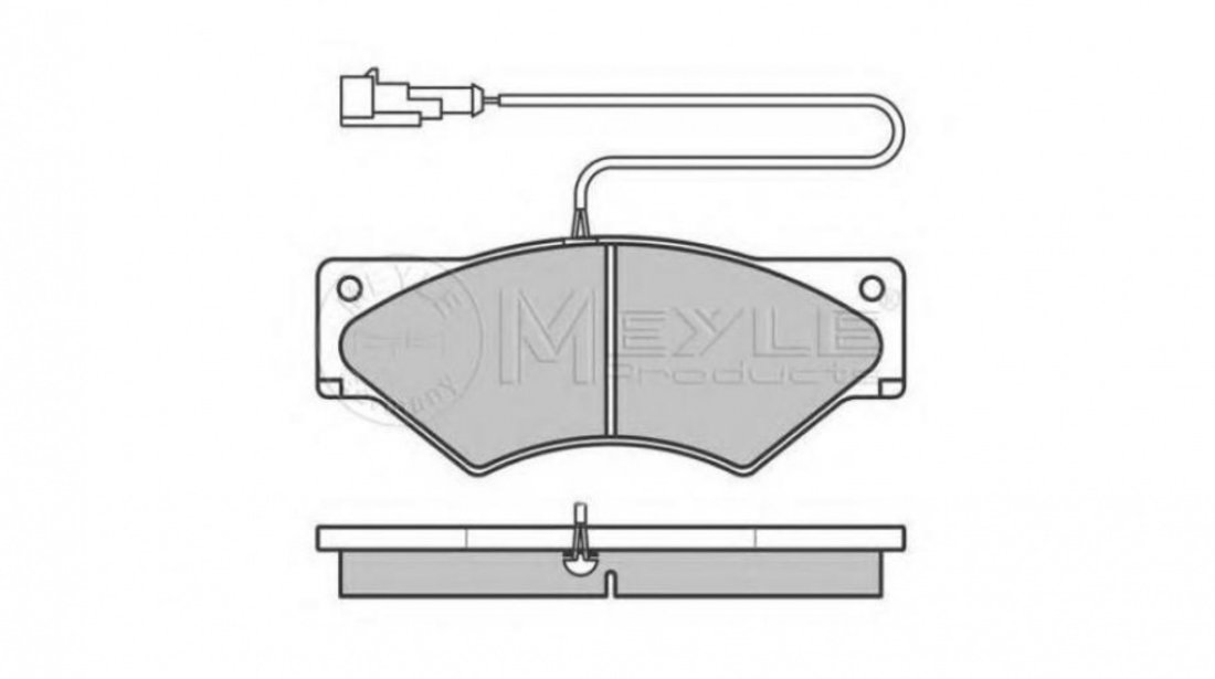 Set placute frana Iveco DAILY II autobasculanta 1989-1999 #2 0252910720PD