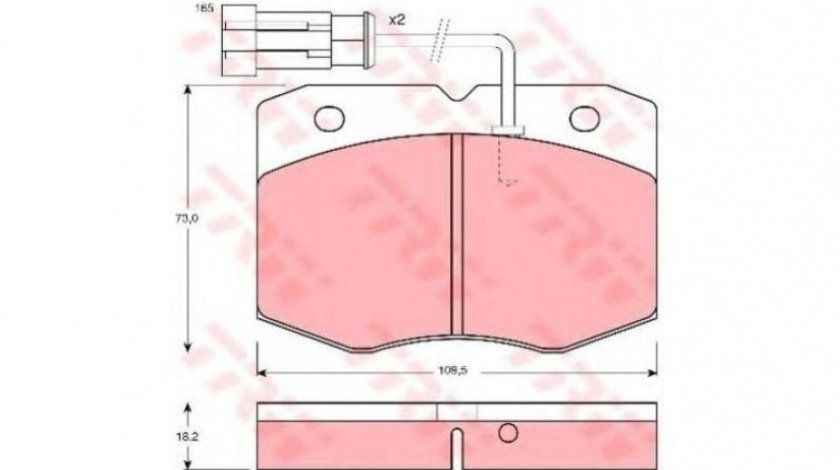 Set placute frana Iveco DAILY II platou / sasiu 1989-1999 #2 043512