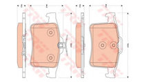 Set placute frana Jaguar XF SPORTBRAKE (CC9) 2012-...