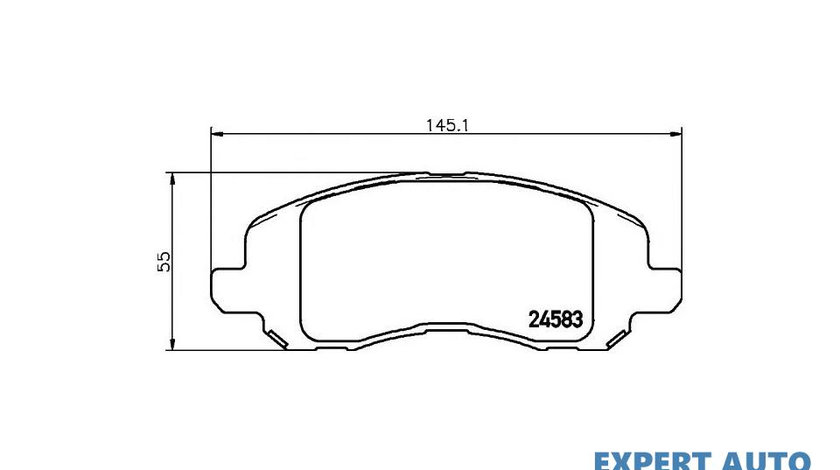 Set placute frana Jeep COMPASS (MK49) 2006-2016 #2 080420