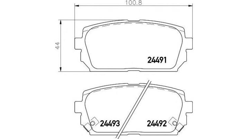 Set placute frana Kia CARENS III (UN) 2006-2016 #2 0986494400