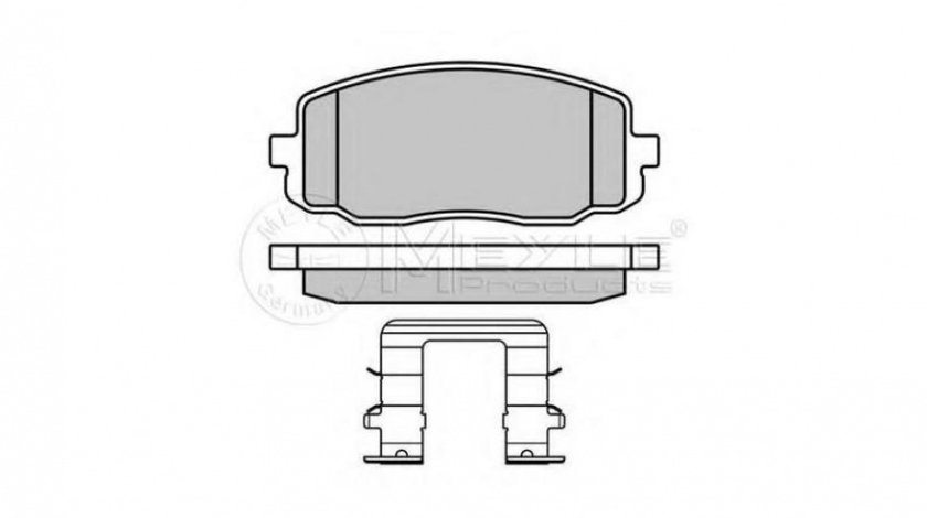 Set placute frana Kia PICANTO (BA) 2004-2016 #2 0252427516W