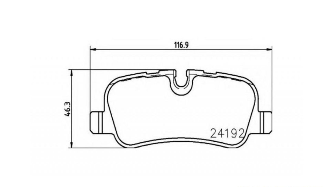 Set placute frana Land Rover RANGE ROVER SPORT (LS) 2005-2013 #3 05P1359