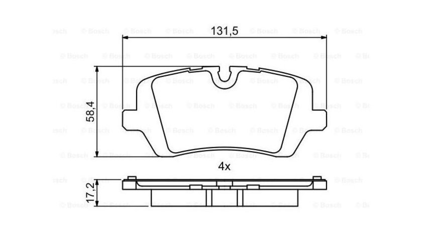 Set placute frana Land Rover RANGE ROVER SPORT (LW) 2013-2016 #2 154100