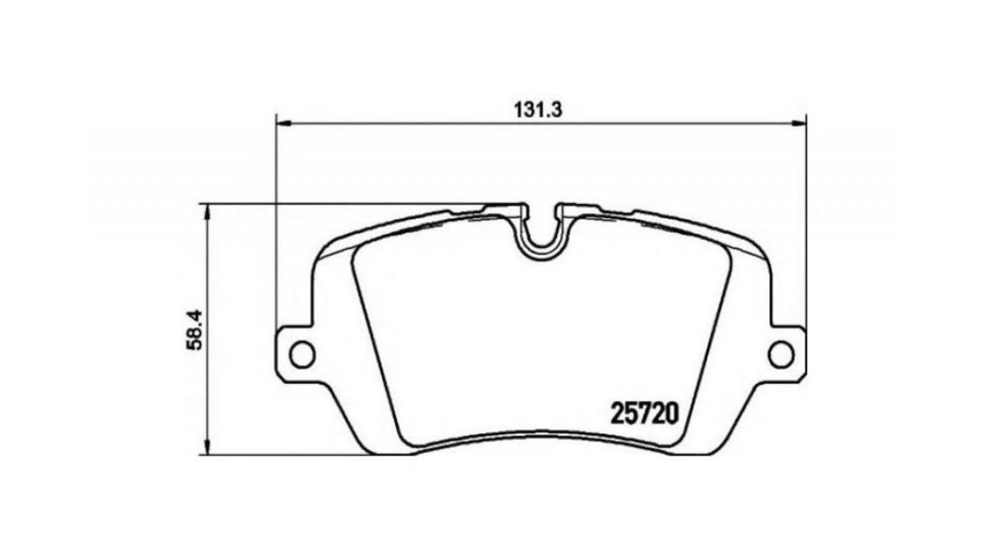 Set placute frana Land Rover RANGE ROVER SPORT (LW) 2013-2016 #2 154100