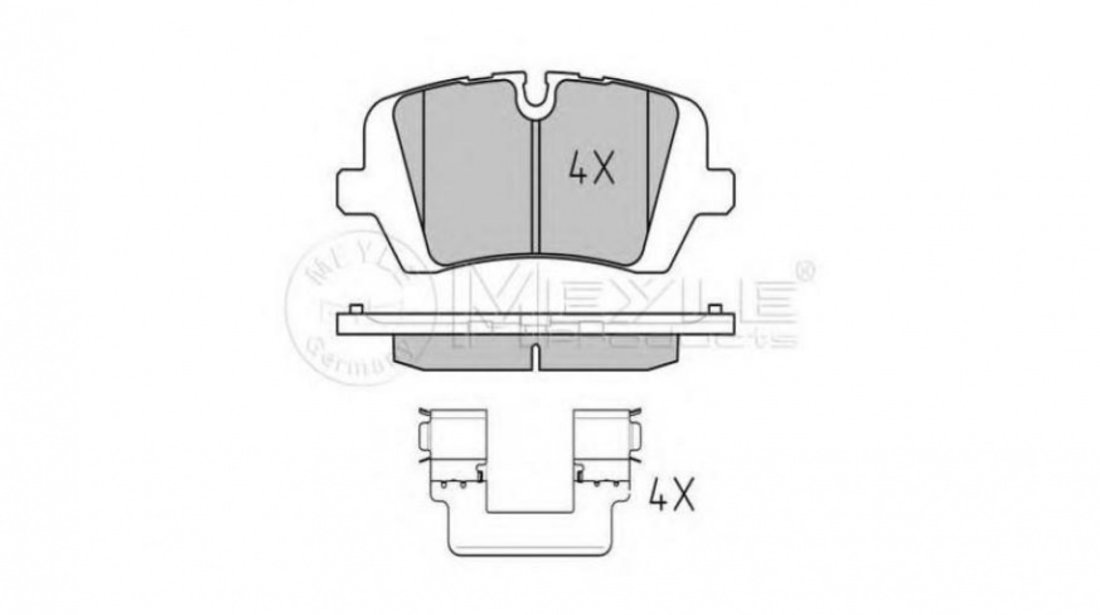 Set placute frana Land Rover RANGE ROVER SPORT (LW) 2013-2016 #2 0252572016