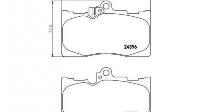 Set placute frana Lexus GS (GRS19_, UZS19_, GWS19_) 2005-2011 #2 0446503410