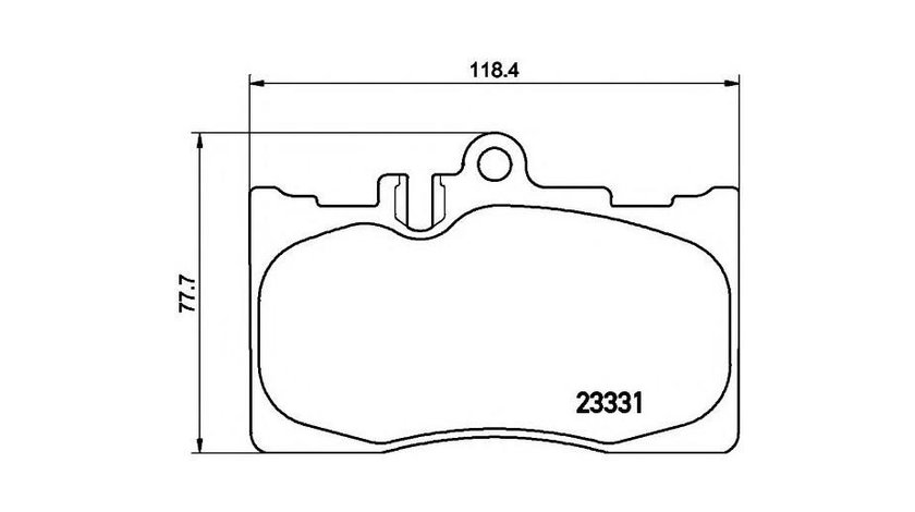 Set placute frana Lexus LS (UCF30) 2000-2006 #2 044650W06000