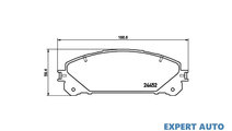 Set placute frana Lexus RX (GYL1_, GGL15, AGL10) 2...