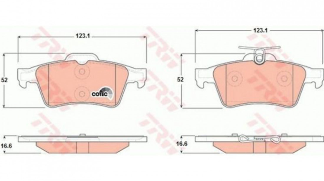 Set placute frana Mazda 3 (BK) 2003-2009 #3 0252413716