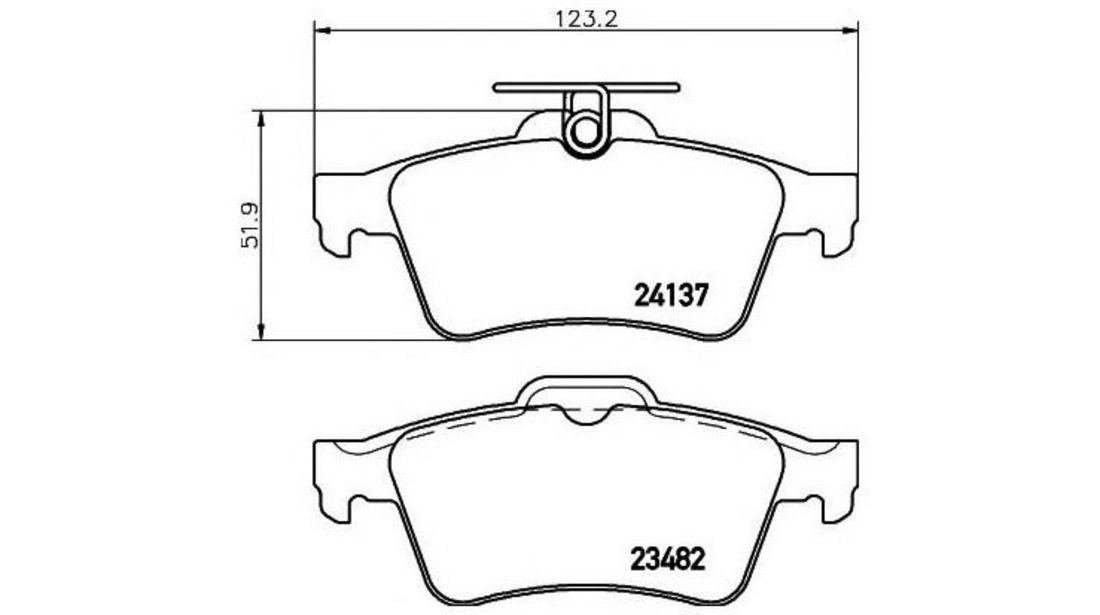 Set placute frana Mazda 3 (BL) 2008-2016 #2 0252413716