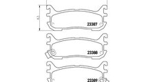 Set placute frana Mazda 323 F Mk V (BA) 1994-1998 ...