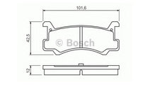 Set placute frana Mazda 323 Mk III combi (BW) 1986...