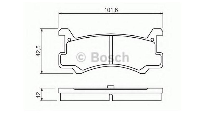 Set placute frana Mazda 323 Mk III combi (BW) 1986-1998 #2 0449287705