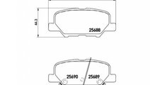 Set placute frana Mazda 6 limuzina (GJ, GH) 2012-2...