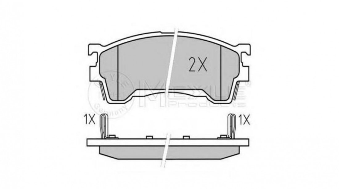 Set placute frana Mazda 626 Mk V hatchback (GF) 1997-2002 #2 0252175416