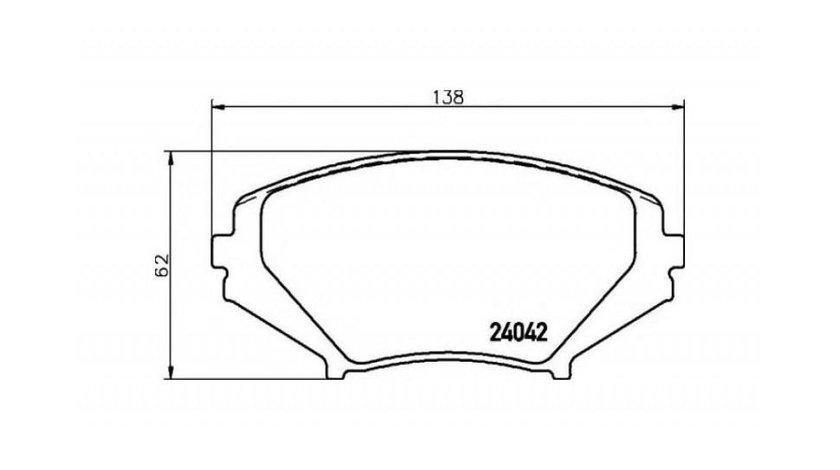 Set placute frana Mazda RX 8 (SE17) 2003-2012 #2 0986494220
